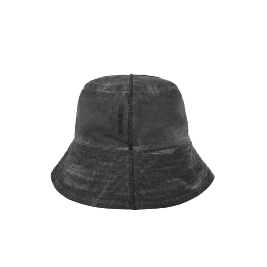 UNDERWATER Wash Aged Logo Embroidered Deconstructed Bucket Hat