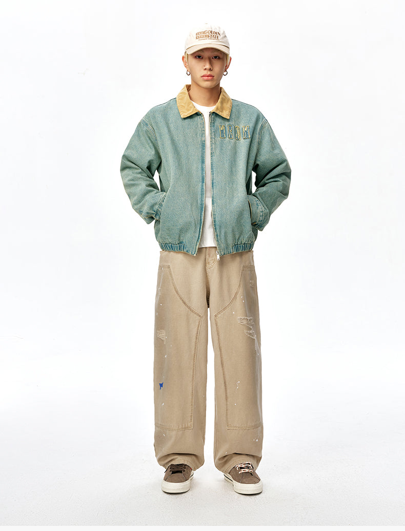 MEDM Ink Splash Double Knee Work Pants | Face 3 Face