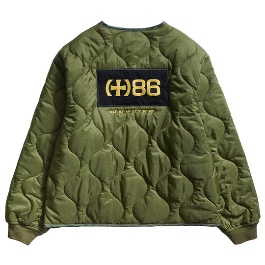 Remedy Patch Embroidered Quilted Military Jacket | Face 3 Face