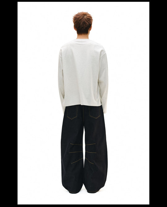 NOVACAM Question Mark Print Long Sleeve Tee | Face 3 Face