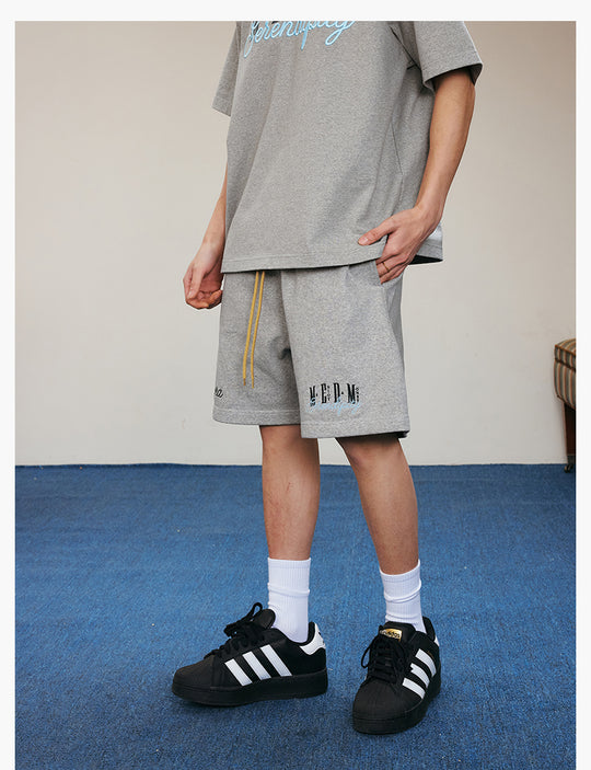 MEDM 3D Embroidered Sweat Shorts | Face 3 Face