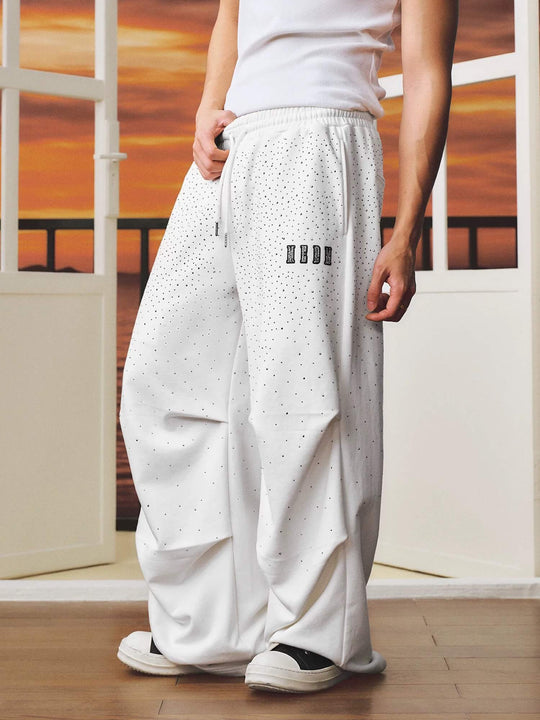 MEDM Starry Sky Rhinestone Baggy Sweatpants | Face 3 Face