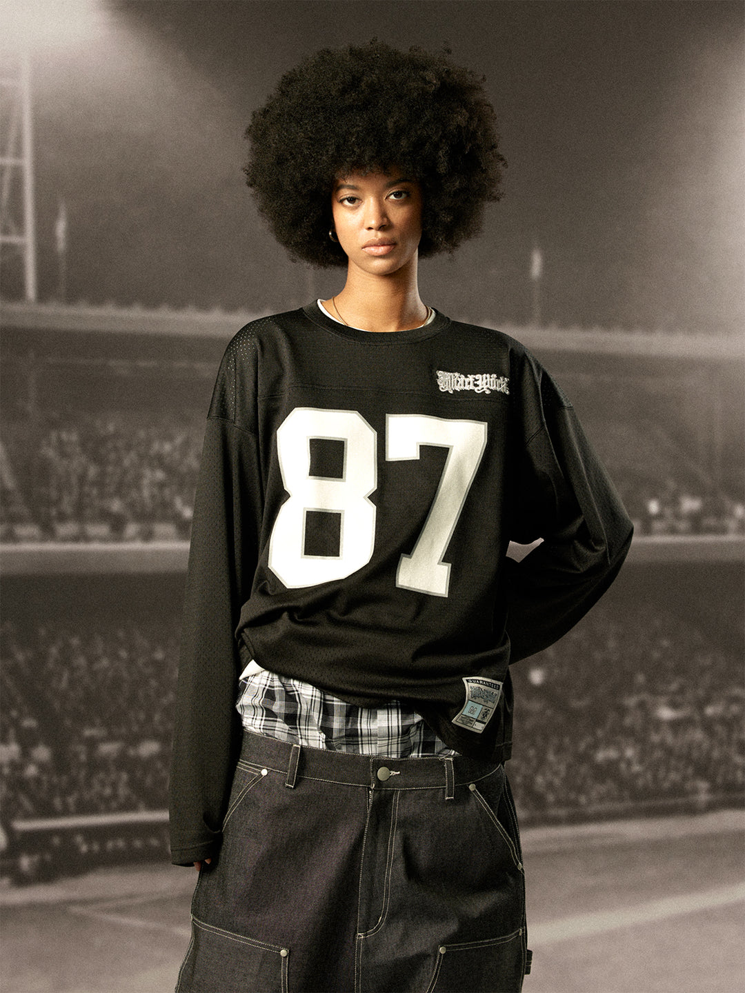 MHARF Black 87 Long Sleeved Mesh Hockey Jersey | Face 3 Face