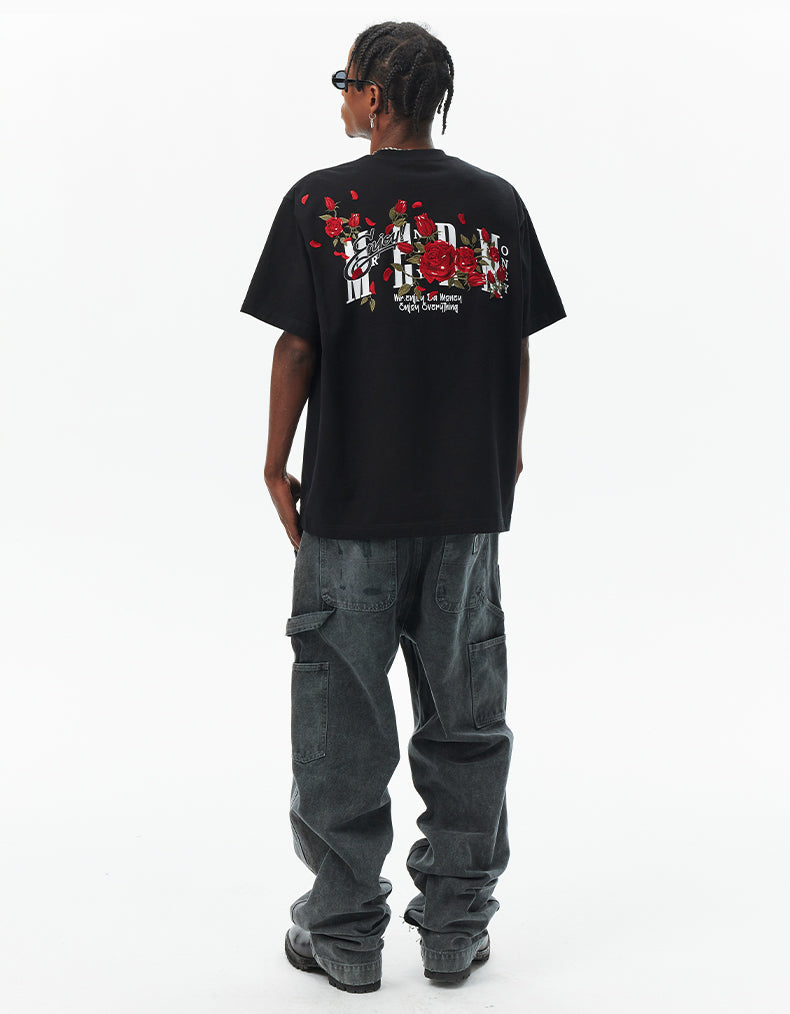 MEDM Orchid Rose Embroidered Tee | Face 3 Face