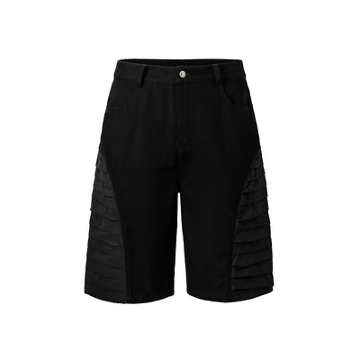 YADcrew Thousand Pleated Splicing Shorts | Face 3 Face