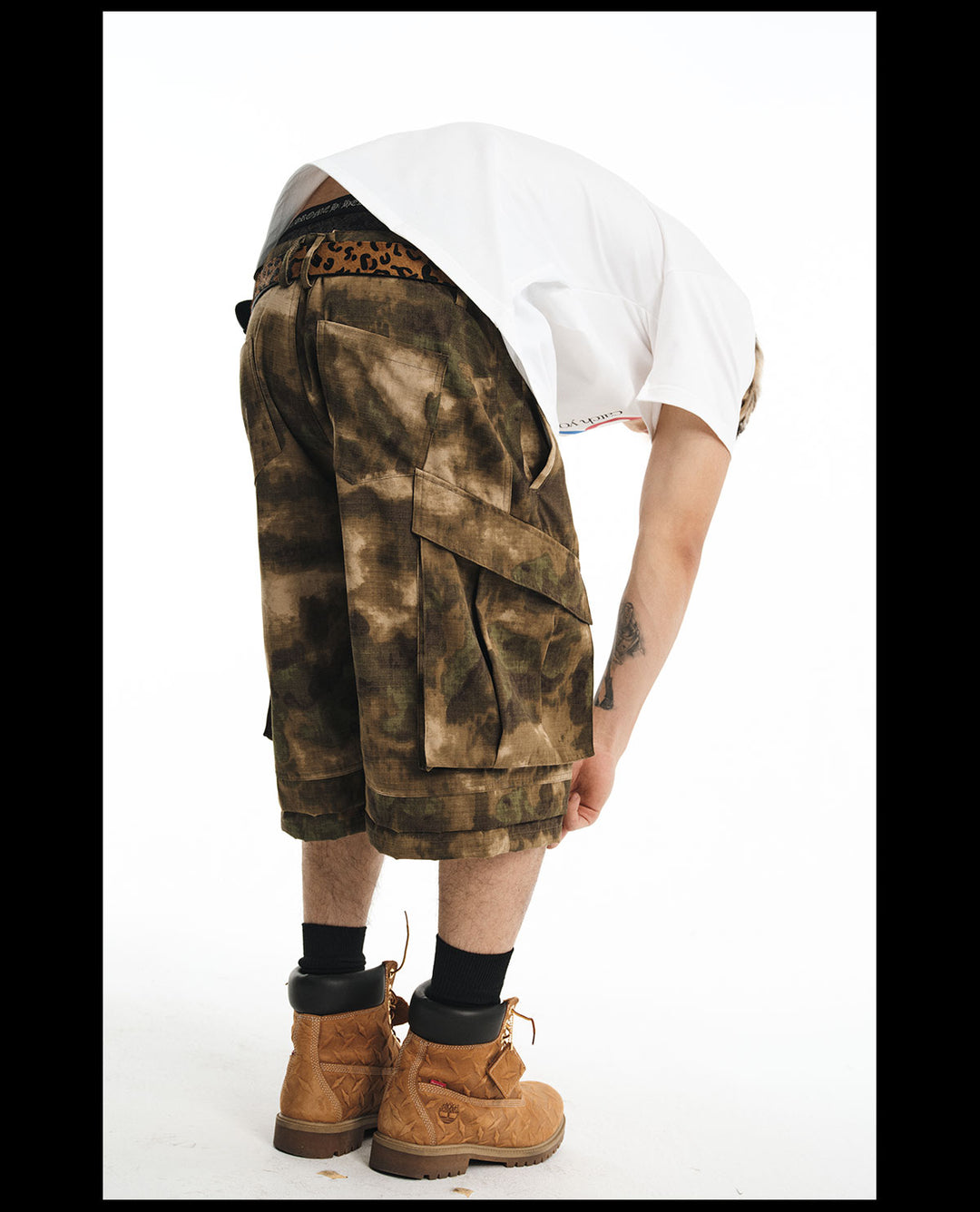 NOVACAM Camouflage Multi-Pocket Baggy Cargo Shorts | Face 3 Face