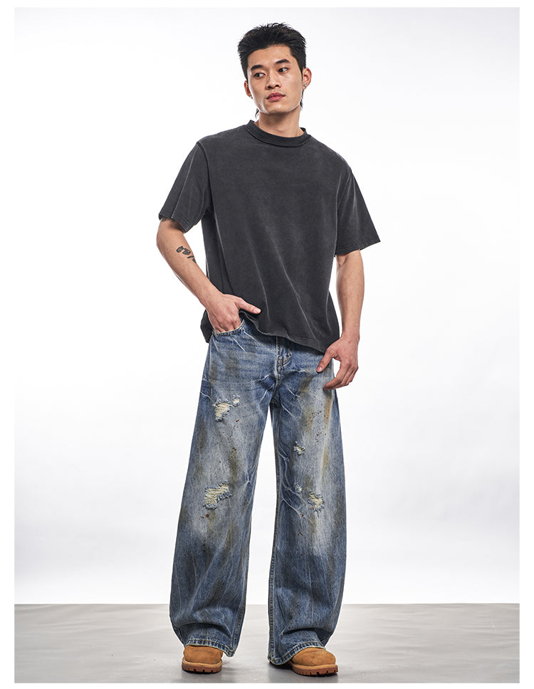 F3F Select Lightning Washed Distressed Jeans | Face 3 Face