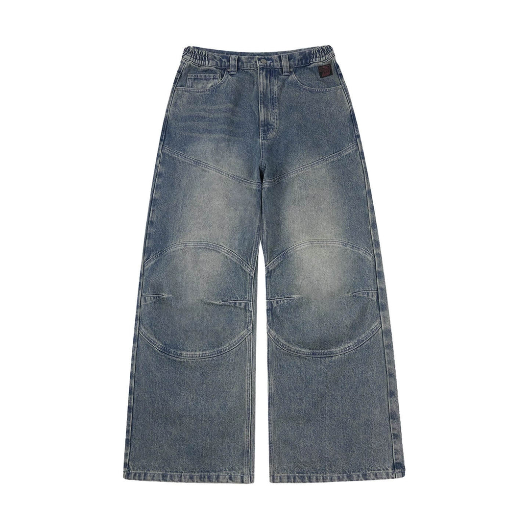 1807 Racing Structured Washed Baggy Jeans | Face 3 Face
