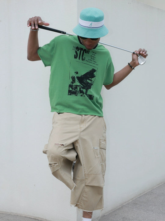 STEEPC Printed Boxy Knit Tee | Face 3 Face