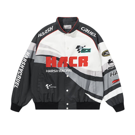 Harsh and Cruel Retro Embroidered Racing Jacket