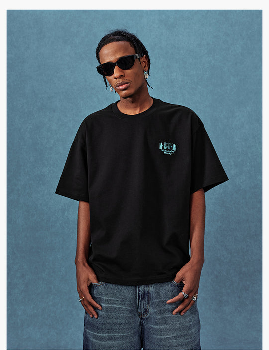 MEDM Basic Embroidered Logo Tee | Face 3 Face