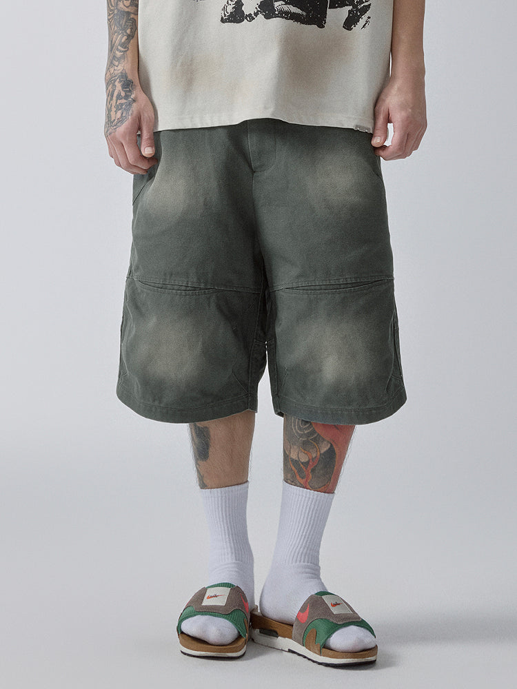 F2CE Washed Gradient Work Shorts | Face 3 Face