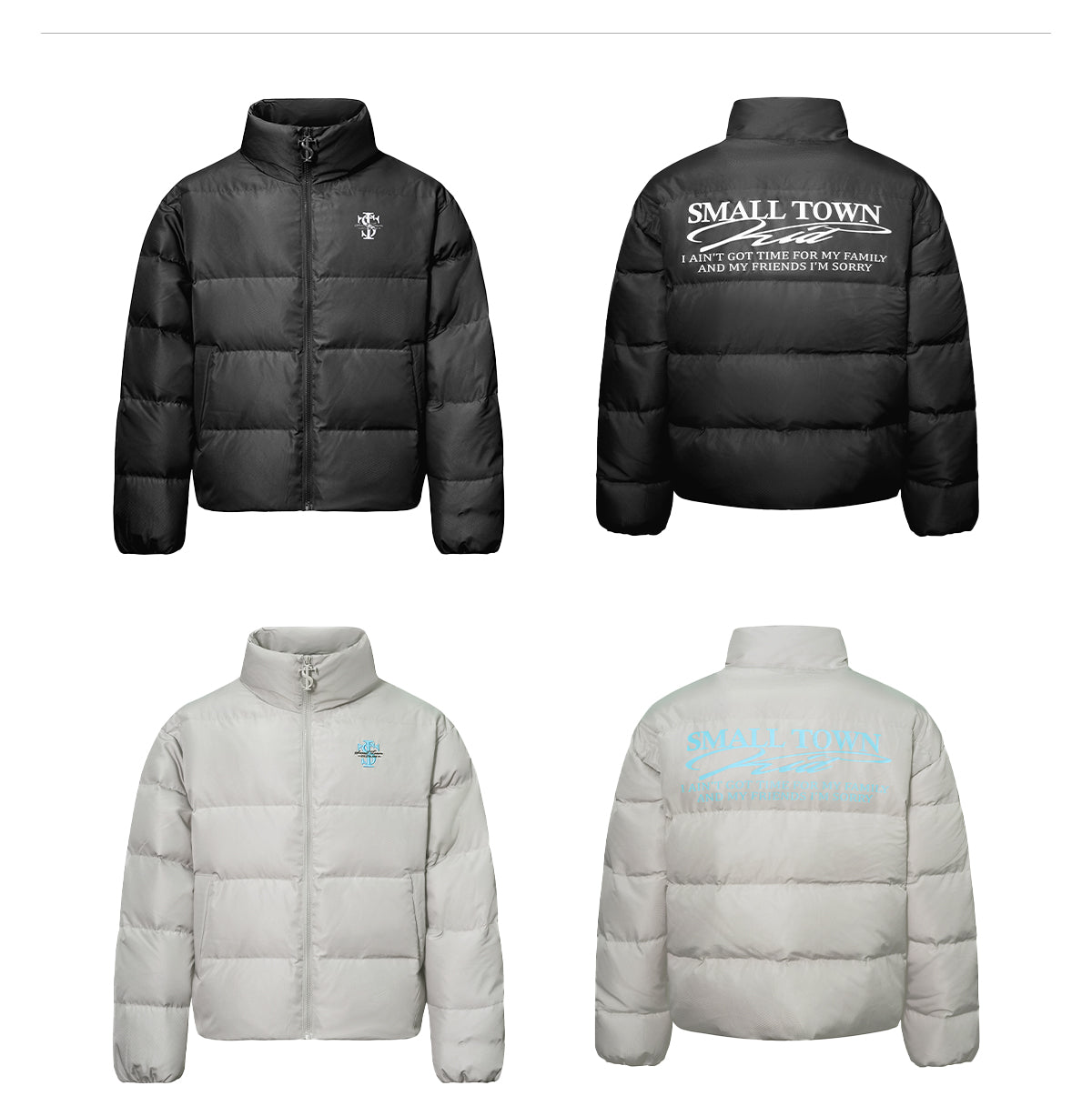 Small Town Kid Honeycomb Woven Fabrics Down Jacket | Face 3 Face