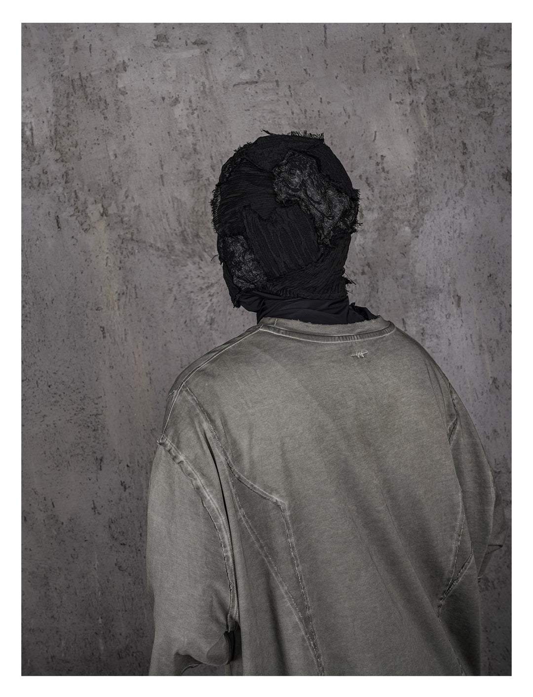 UNDERWATER Gray Sand-Washed Faded Deconstructed Tee | Face 3 Face