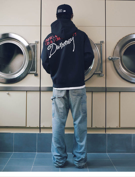 MEDM Handwritten Logo Print Hoodie | Face 3 Face