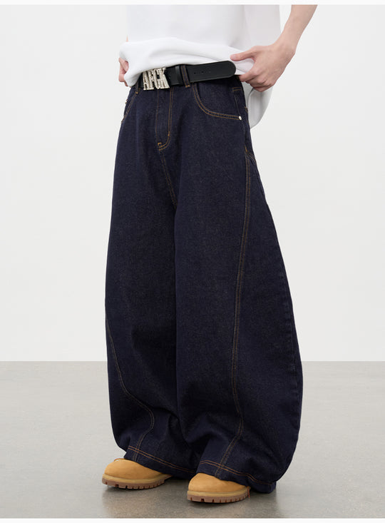 AFGK Patchwork Denim Baggy Jeans | Face 3 Face