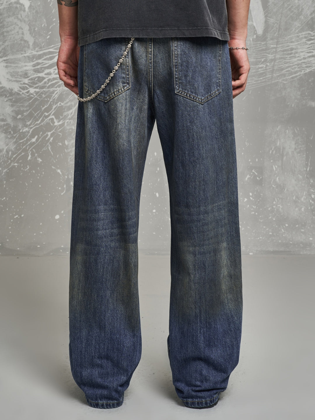 F3F Select Heavyweight Oil Retro Blue Jeans | Face 3 Face