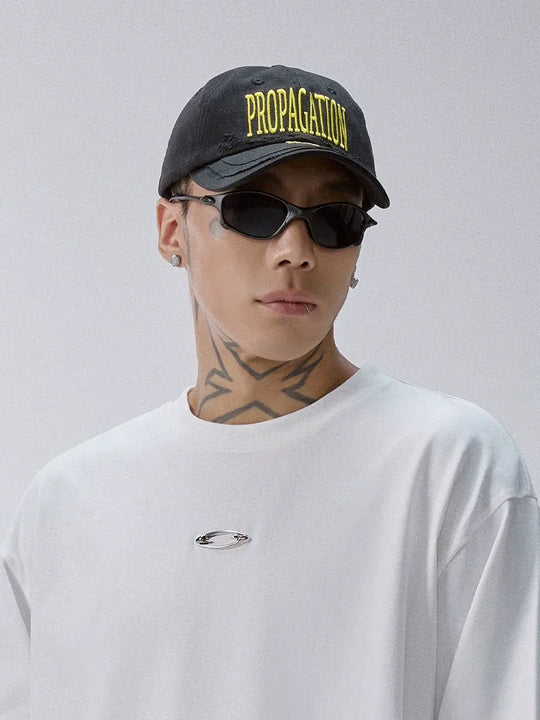 F2CE Distressed Embroidered Patchwork Dad Hat | Face 3 Face