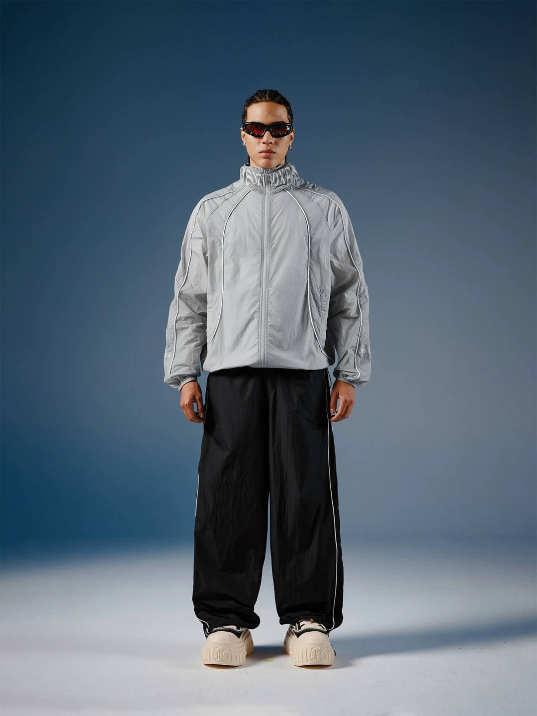 1807 Logo Star Print UV Protection Sports Track Jacket | Face 3 Face