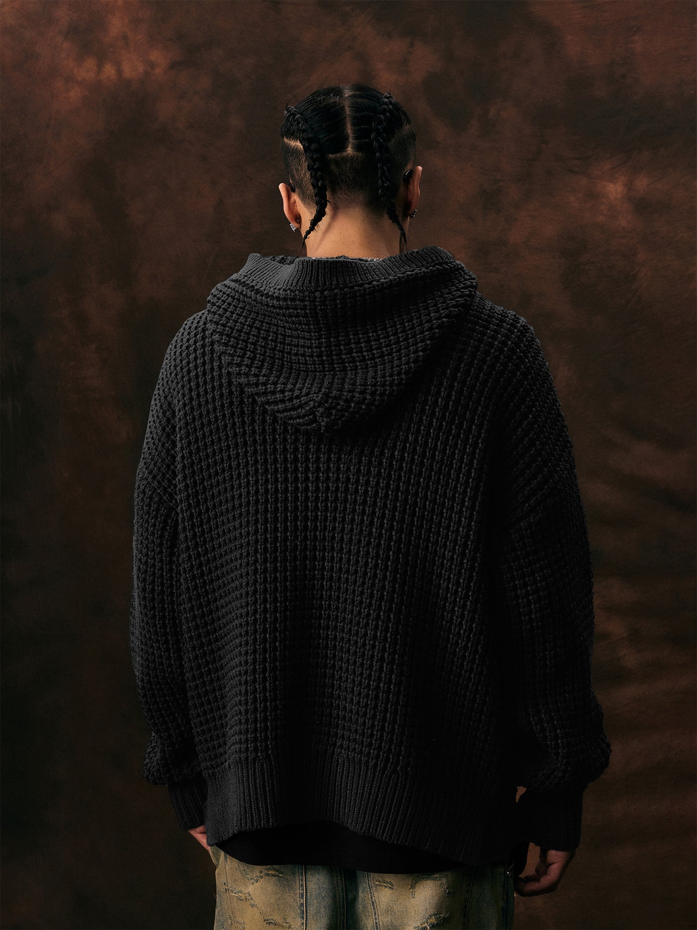 1807 Low Gauge Knit Hoodie | Face 3 Face