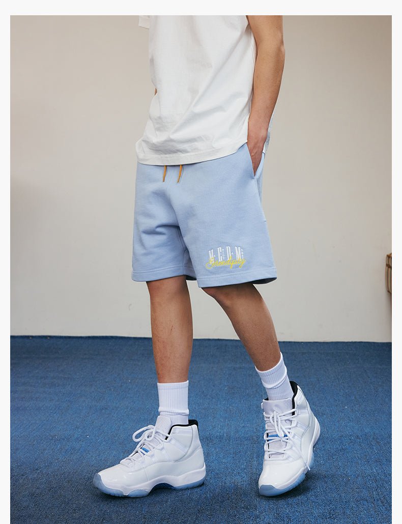 MEDM 3D Embroidered Sweat Shorts | Face 3 Face