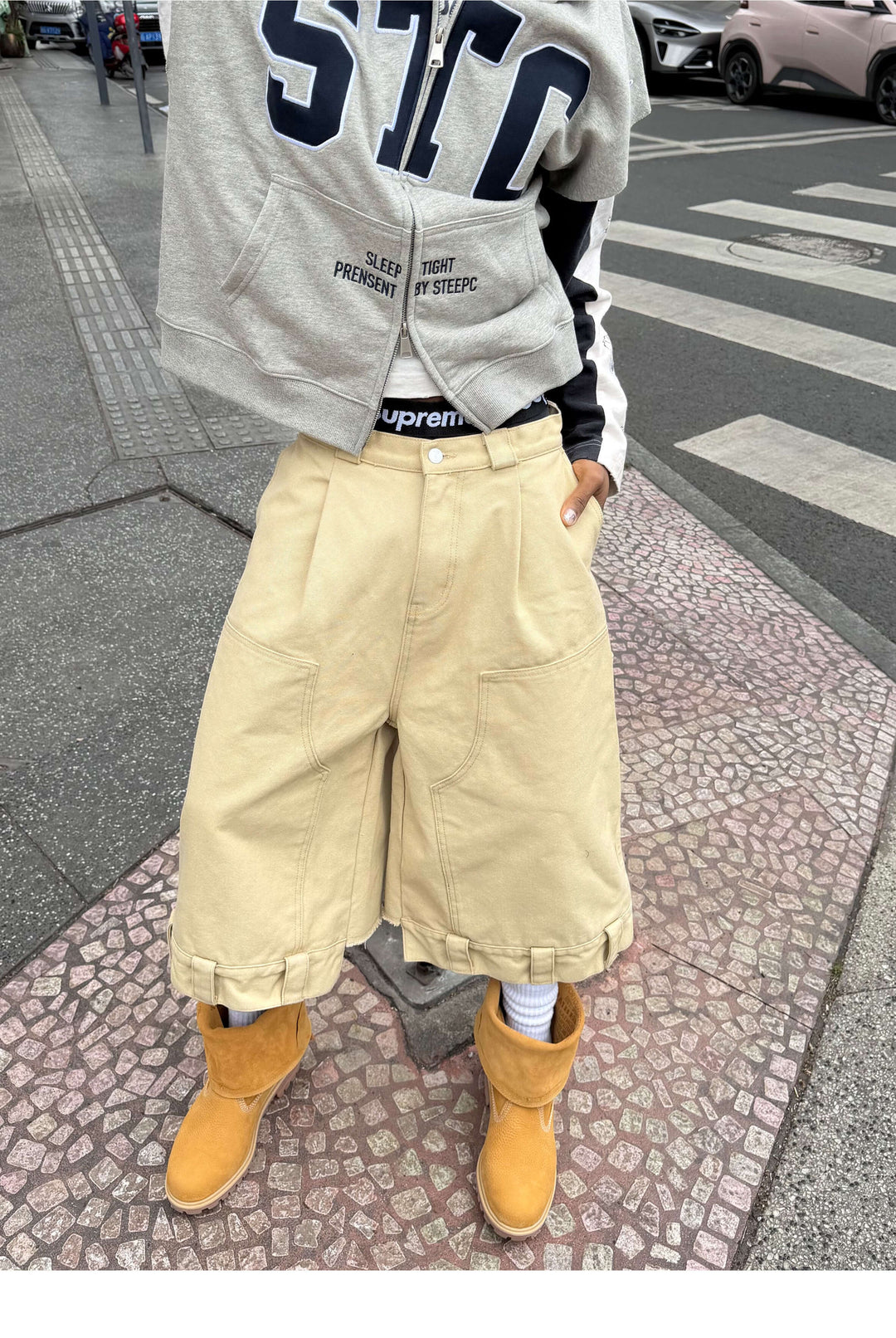 STEEPC Double Knee Carpenter Baggy Shorts | Face 3 Face