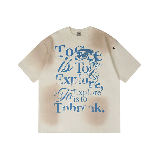 Labt Angel Old Print Distressed Tee | Face 3 Face