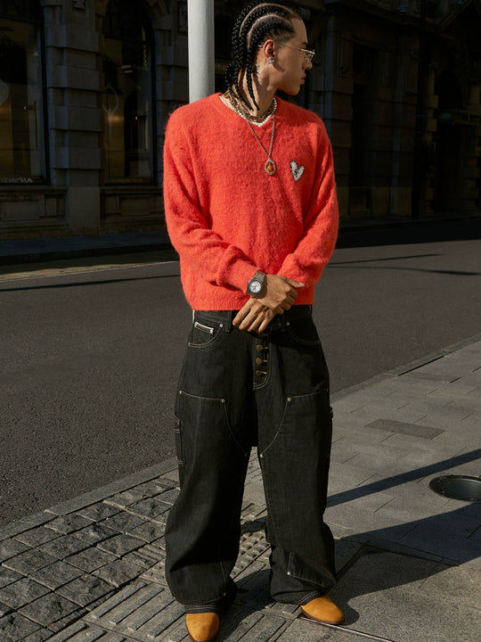 STEEPC Selvedge Double Knee Baggy Jeans | Face 3 Face