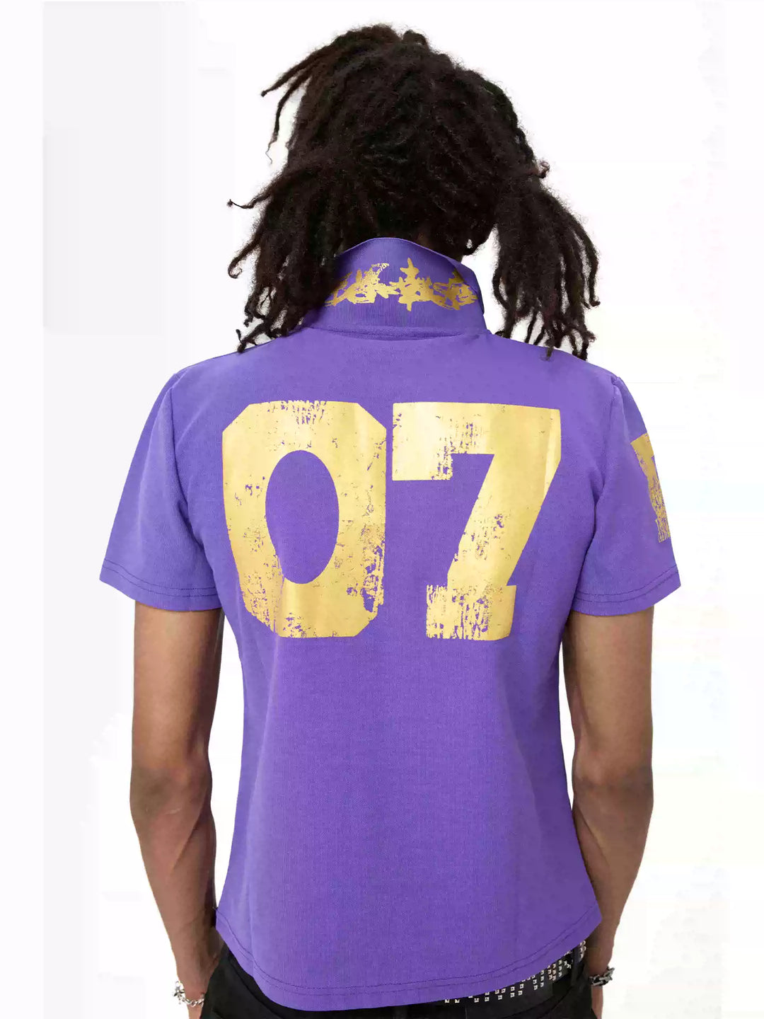 KARMANISTIC Embroidered and Printed Short Polo Shirt | Face 3 Face