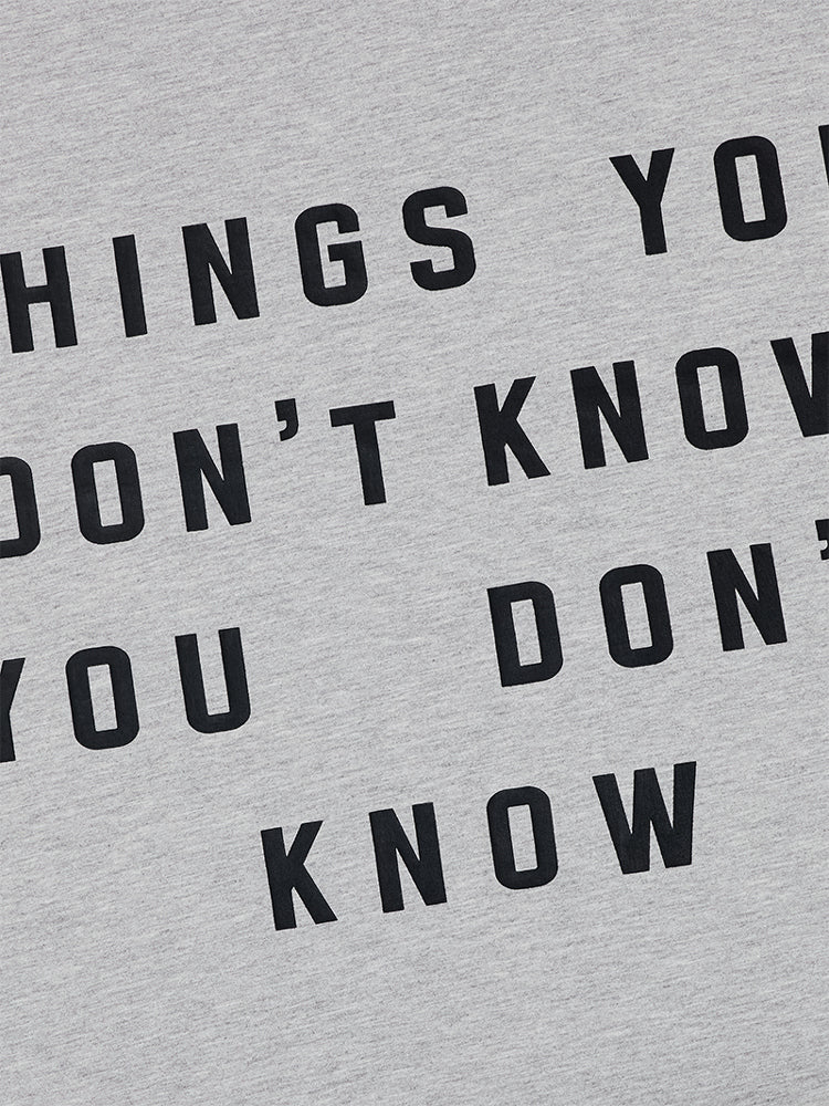 MHARF THINGS YOU DON'T KNOW Print Tee | Face 3 Face