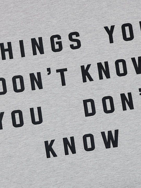 MHARF THINGS YOU DON'T KNOW Print Tee | Face 3 Face