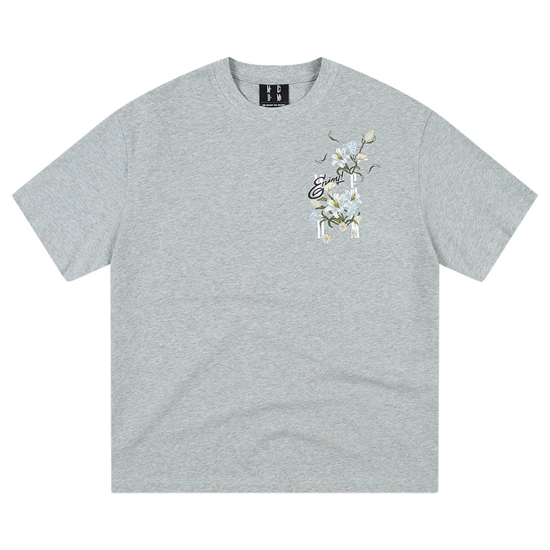 MEDM Orchid Rose Embroidered Tee | Face 3 Face