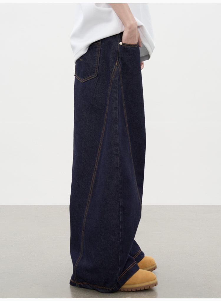 AFGK Patchwork Denim Baggy Jeans | Face 3 Face