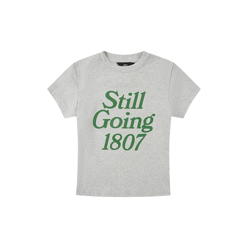 1807 Still Going Cropped Slim Tee | Face 3 Face