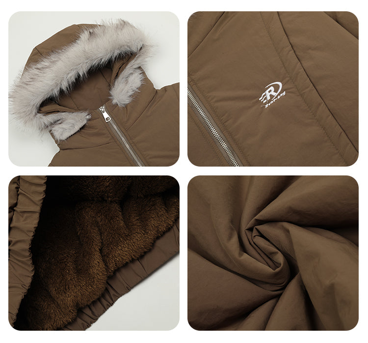 F3F Select Fur Hoodie Puffer Flight Jacket | Face 3 Face