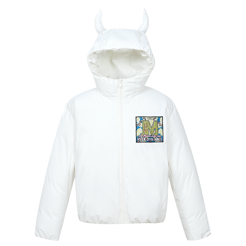 MEDM Angel & Devil Fluffy-Eared Hooded Down Jacket | Face 3 Face
