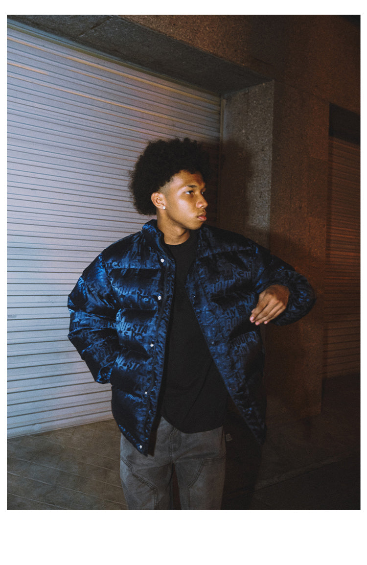 Remedy x STA STARMD SR 3D Logo Full Print Puffer Jacket | Face 3 Face