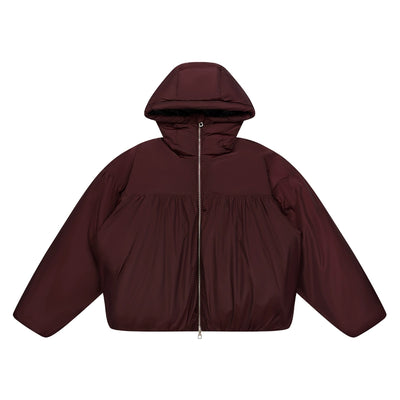 EMPTY REFERENCE Original Pleated Windproof Hooded Down Jacket | Face 3 Face