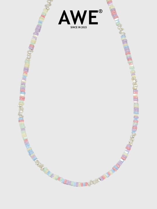 AWE Coral Sea Colorful Enamel Beads Necklace | Face 3 Face