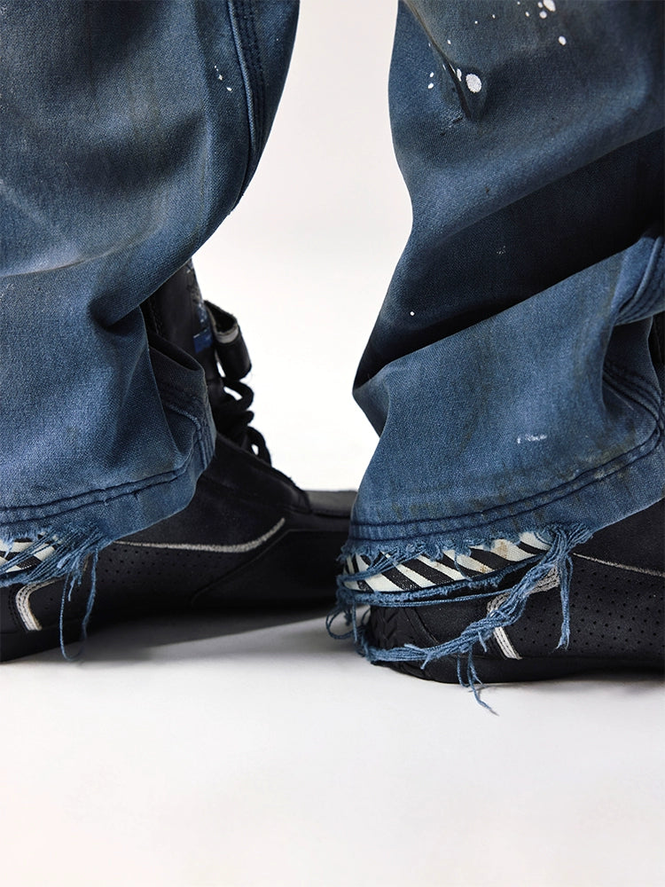 Remedy Washed Splash Ink Work Painter Pants | Face 3 Face