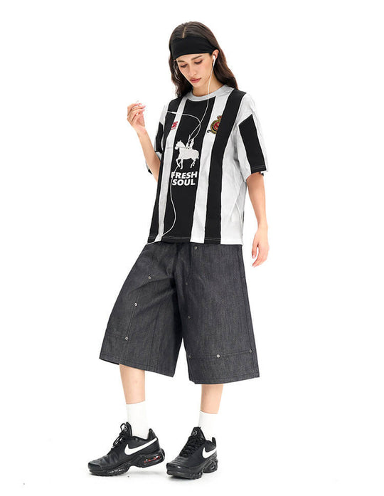 F3F Select Hand Painted Stripe Short Sleeve Soccer Tee | Face 3 Face
