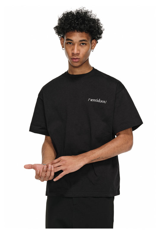 ANTIDOTE Phonogram Symbol Printed Tee | Face 3 Face