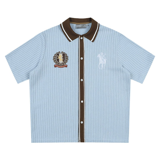 Harsh and Cruel Vacation Color Block Knit Shirt | Face 3 Face