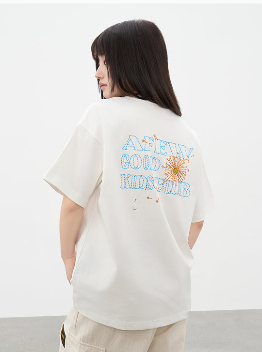 AFGK Dandelion Embroidered Tee | Face 3 Face