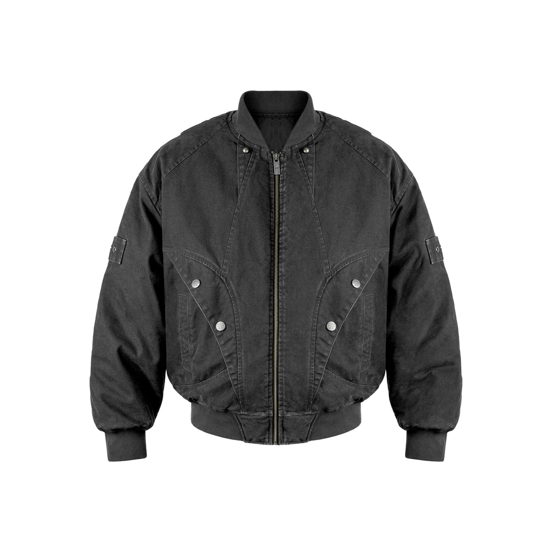 ANTIDOTE Deconstructed Washed Canvas Bomber Jacket | Face 3 Face