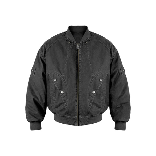 ANTIDOTE Deconstructed Washed Canvas Bomber Jacket | Face 3 Face