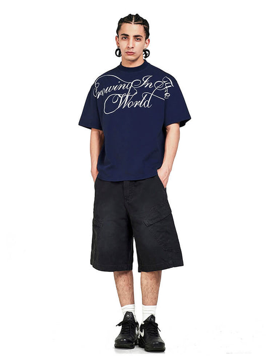 F3F Select Large Calligraphy Print Tee | Face 3 Face