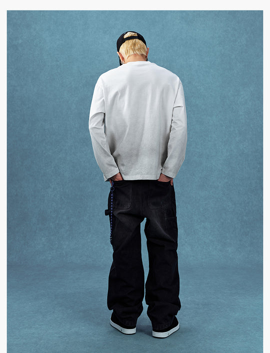 MEDM Gradient Washed Long Sleeve Tee | Face 3 Face