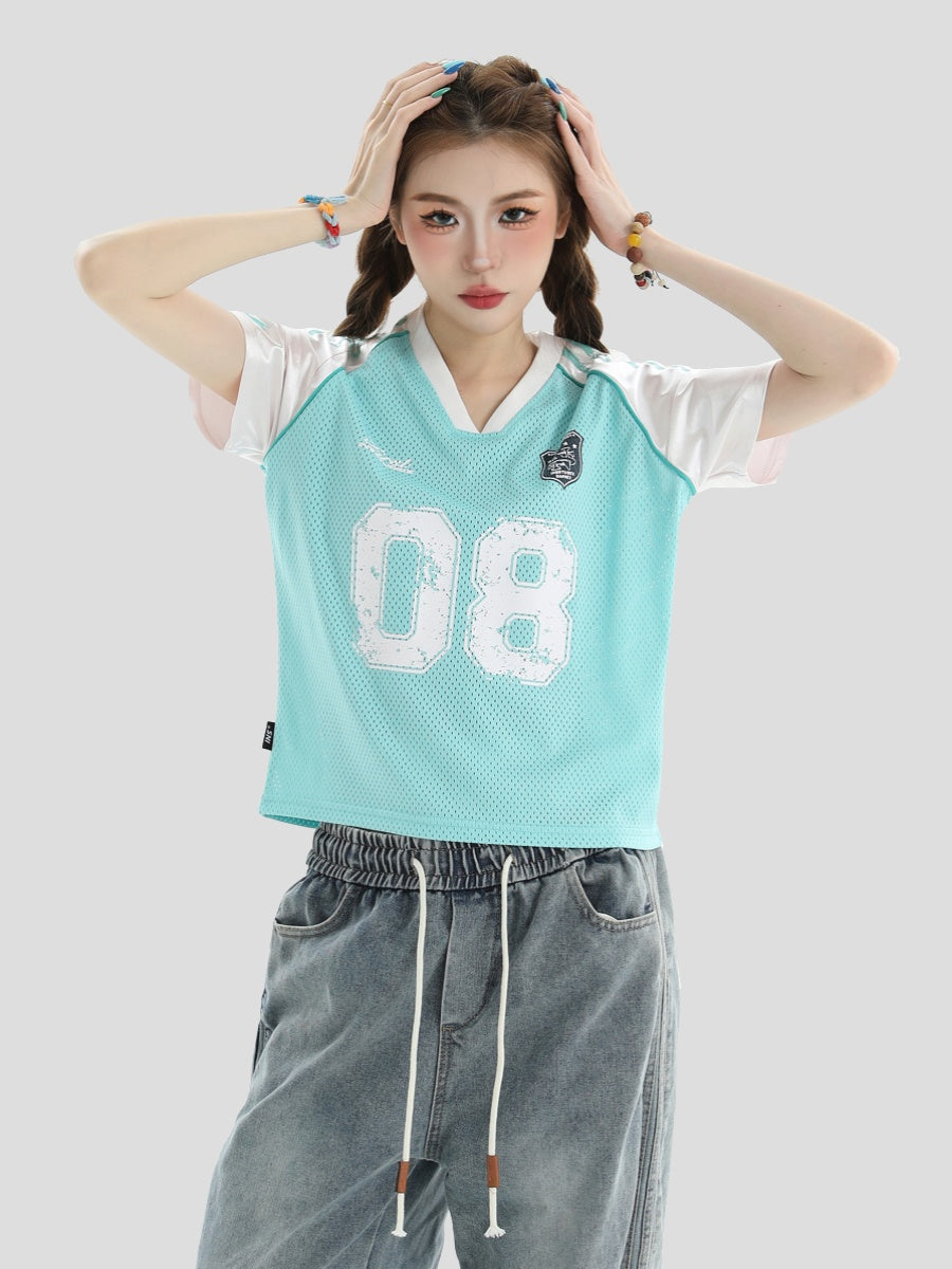 INSstudios Raglan Spliced V-neck Soccer Jersey | Face 3 Face