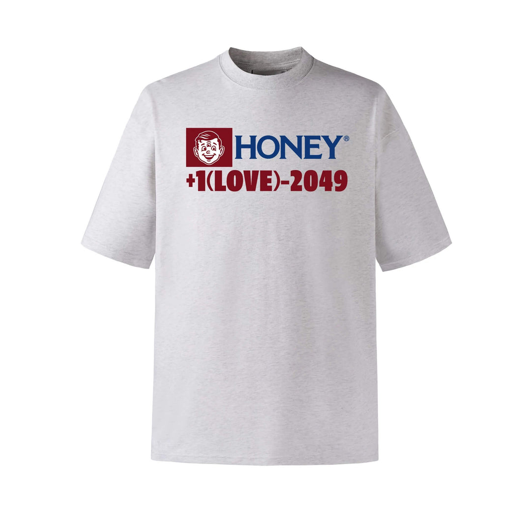 NOVACAM Love Hotline Graphic Print Short Sleeve Tee | Face 3 Face